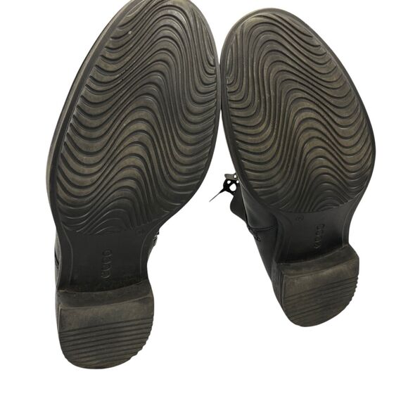 Ecco Sartorelle Combat Boot Black Leather Shoes Portugal Us 8(39) - Picture 16 of 16